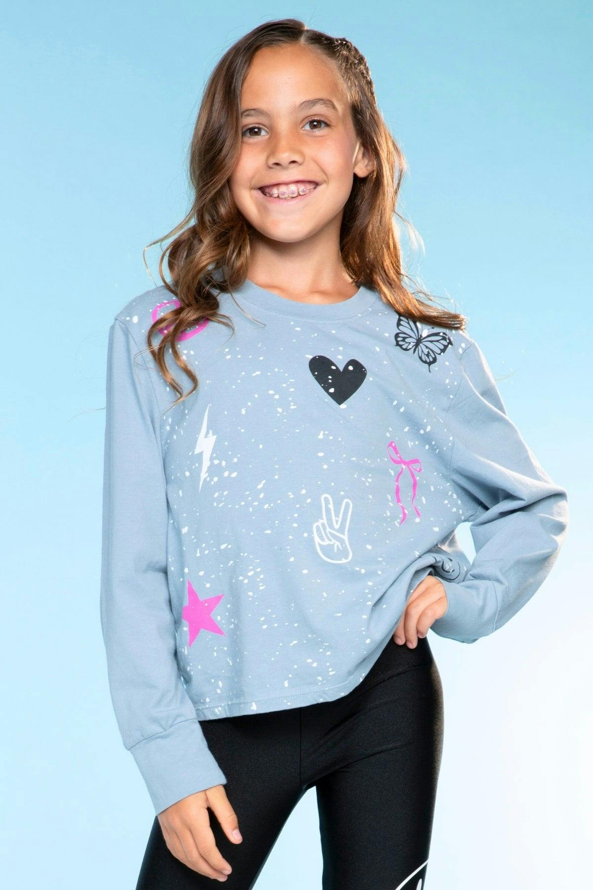 Washed Cotton Long Sleeve Easy Tee