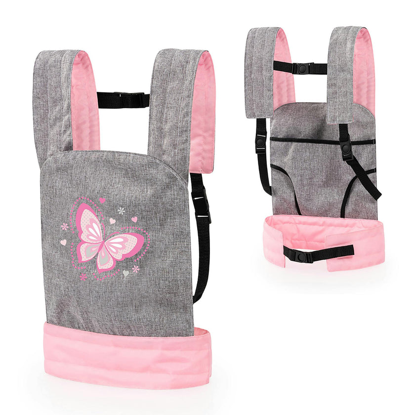 Bayer Design Dolls: Carrier Modern Design - GY,PK,Butterfly