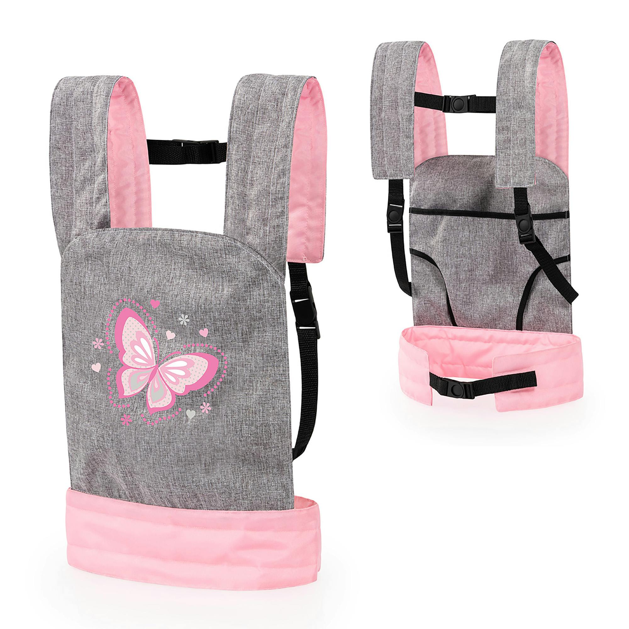 Bayer Design Dolls: Carrier Modern Design - GY,PK,Butterfly