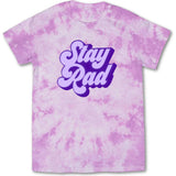 Stay Rad Tie Dye Tee, Purple