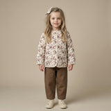 Organic Quilted Buttoned Jacket - Wildrose