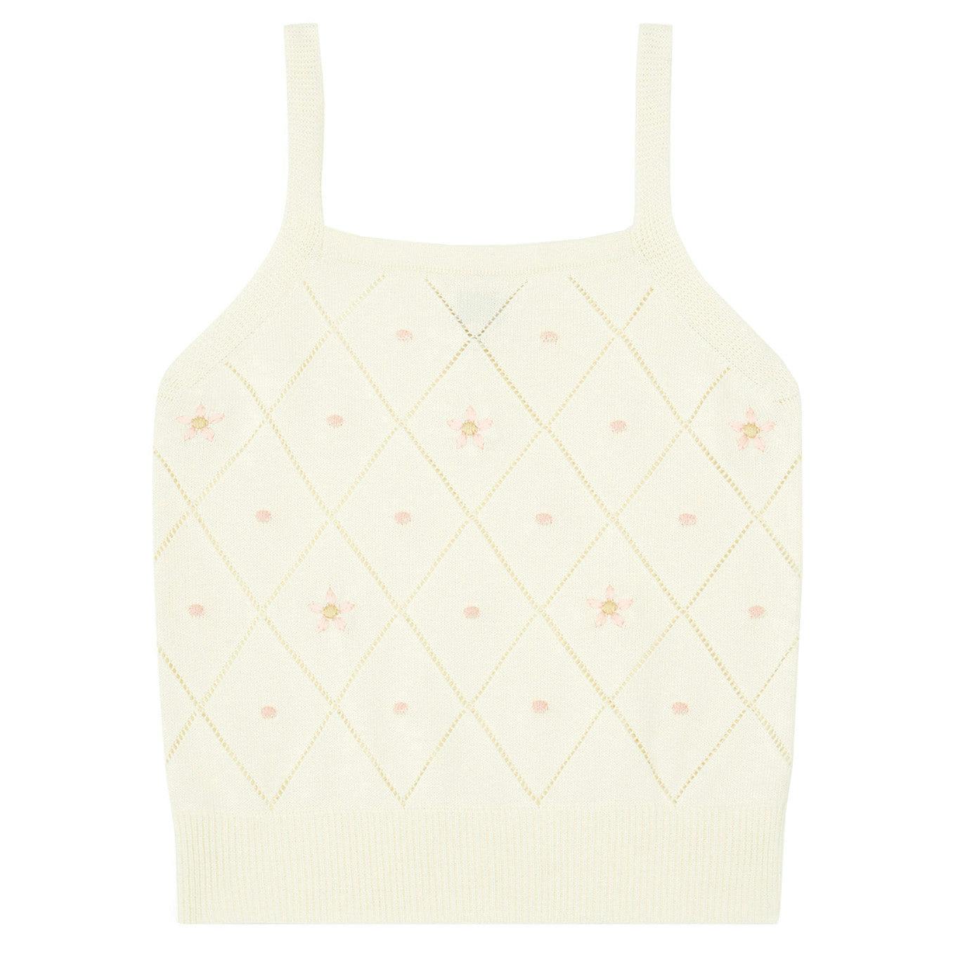 Tiny Flowers Lilli Knit Tank Top