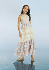 Tanya Lace Frill Maxi Dress