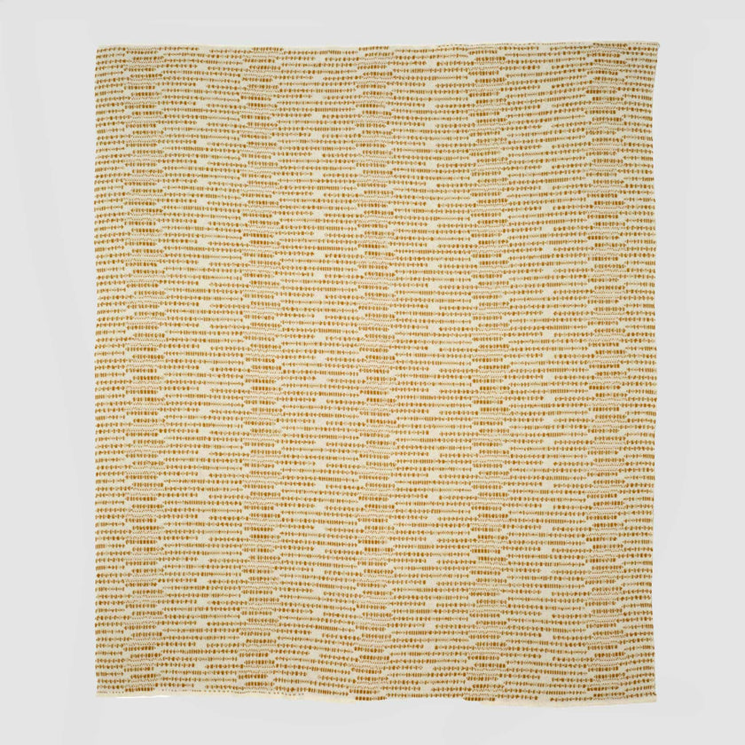 Cotton Sustainable Knit Striped Throw Blanket - Sand Stone