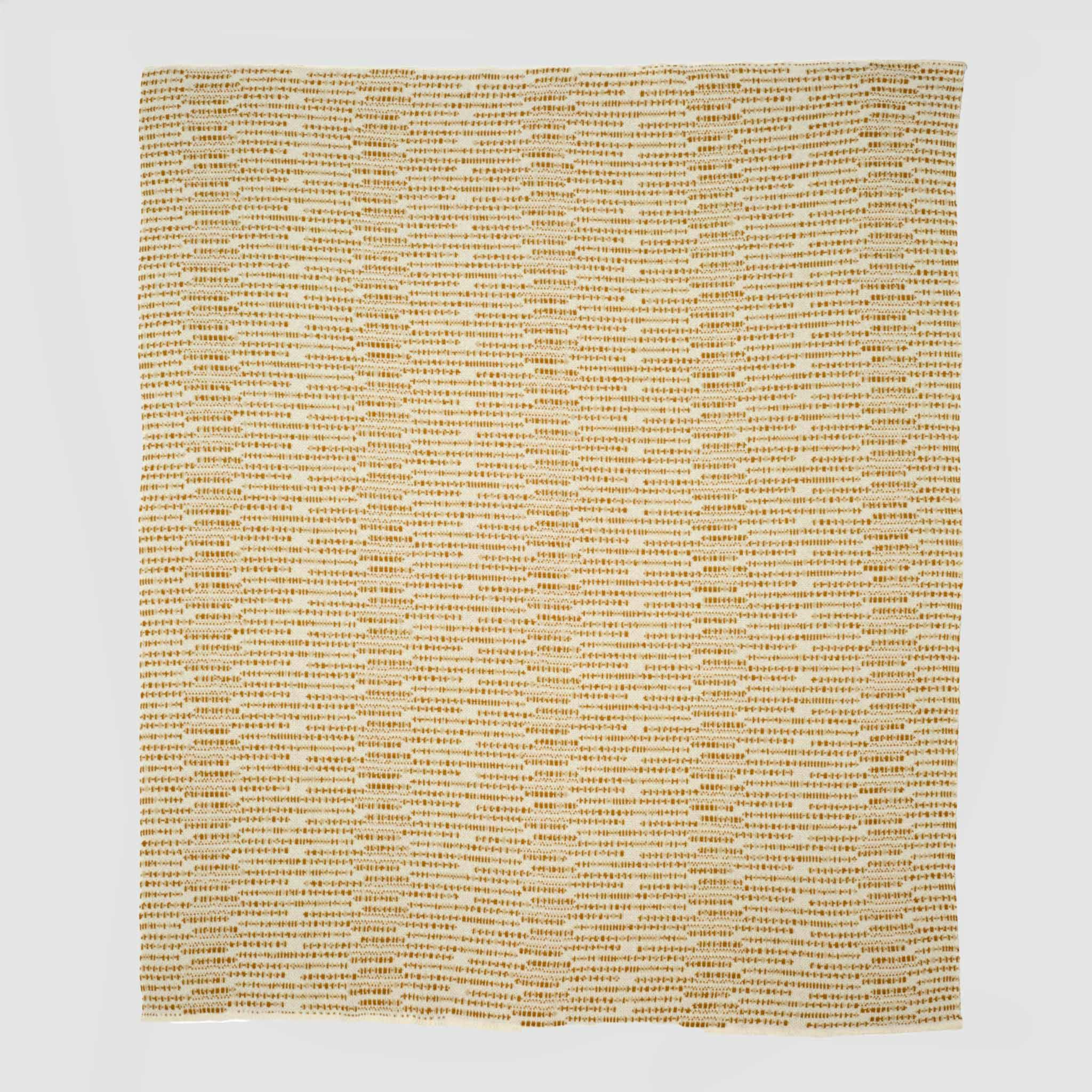 Cotton Sustainable Knit Striped Throw Blanket - Sand Stone