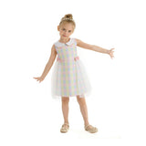 Yellow Spring Gingham Tulle Dress