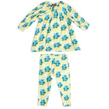 Sky Floral Bamboo Dress & Legging Set