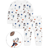 The Organic Long Sleeve Pajama Set [Football]