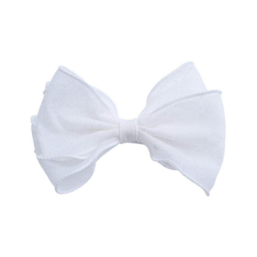 Shimmer White Bow Duo