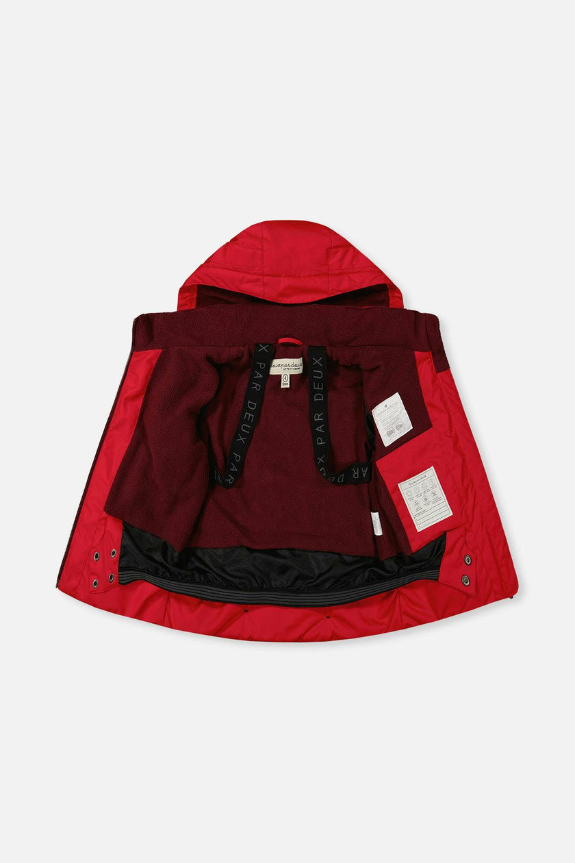 Two Piece Play Snowsuit Red With Black Pants