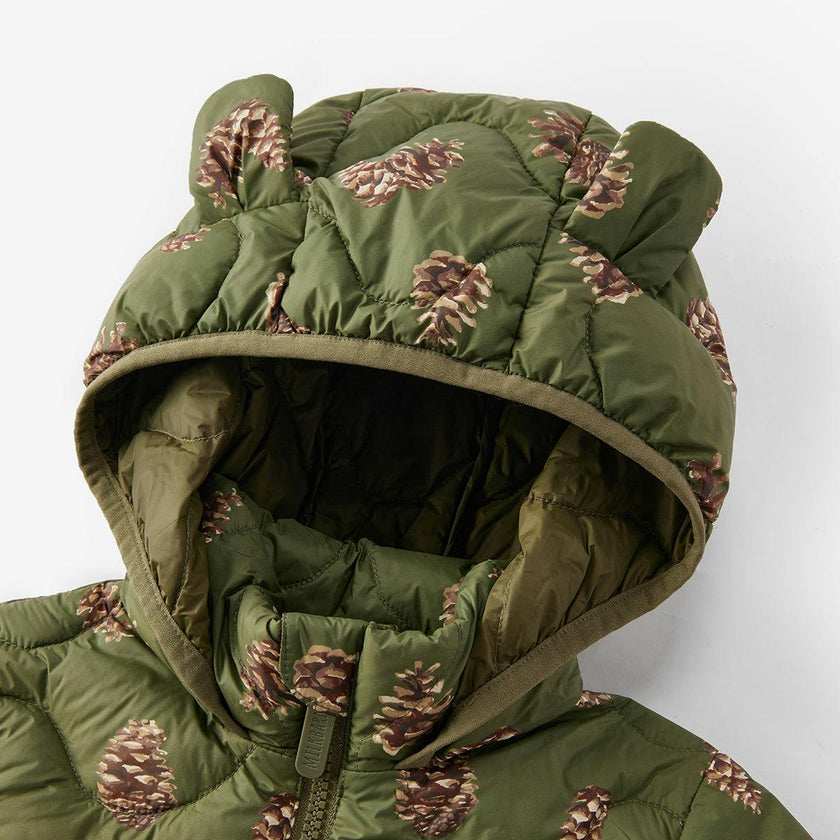 Pinecone Lightweight Down Hooded Jumpsuit