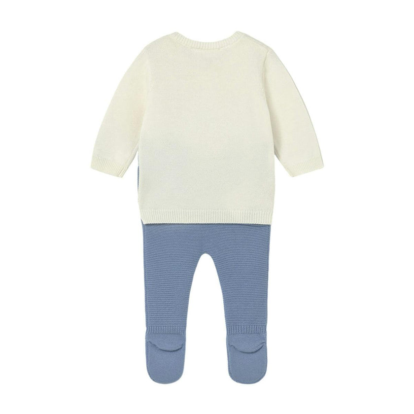 Newborn Knit Pants and Sweatshirt Set