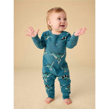 Long Sleeve Pocket Baby Romper, Green