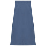 Long Denim Skirt With Pockets