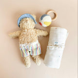 Beach Swaddle and Teether Set - Beach Ball
