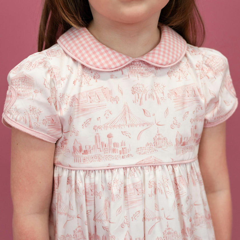 Sarita Girl Dress - Dallas Print