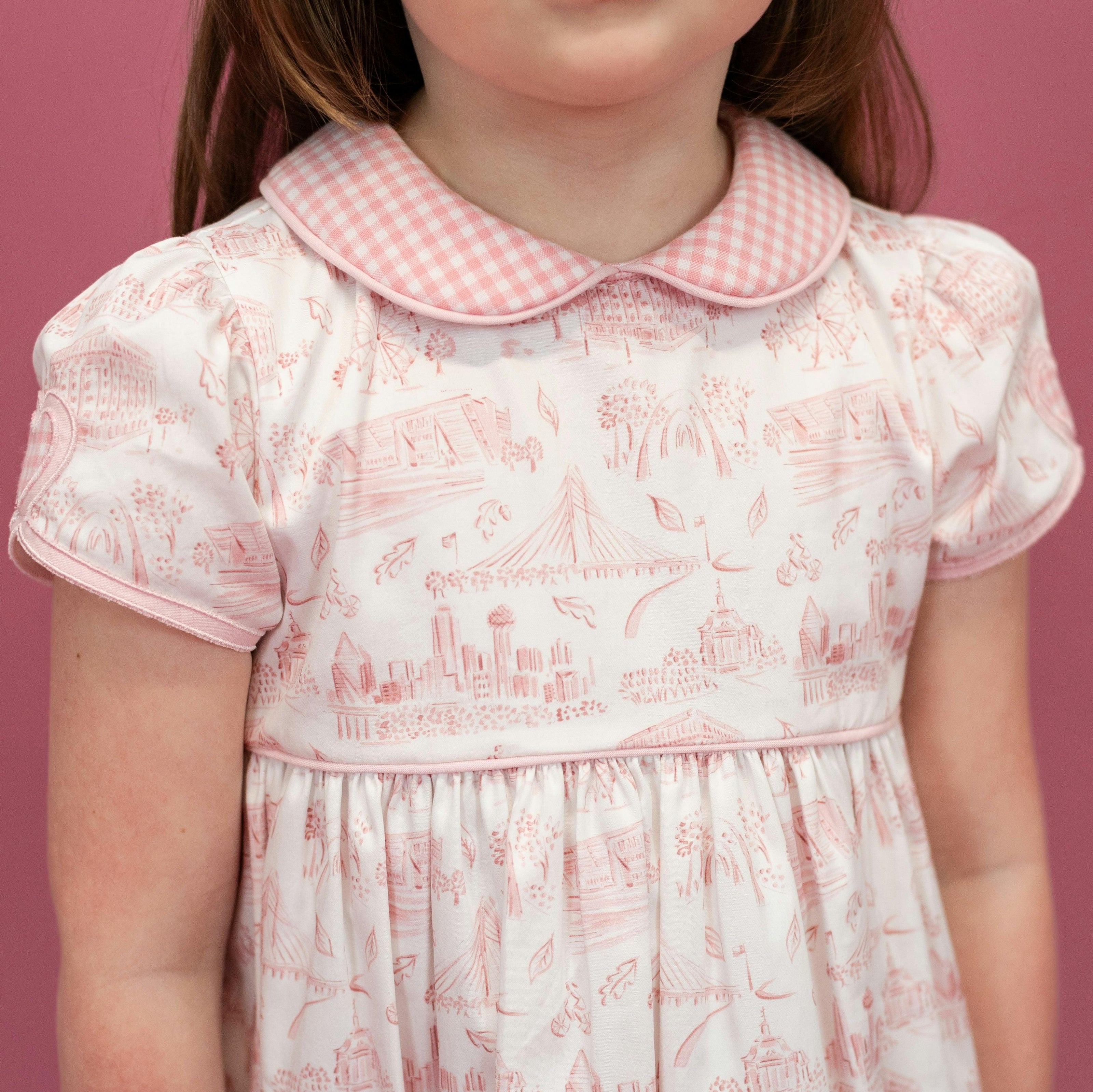 Sarita Girl Dress - Dallas Print