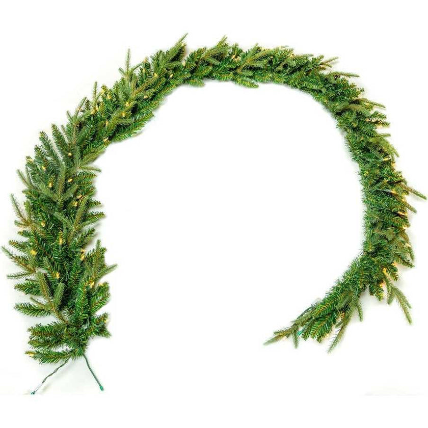 9-Foot Pre-Lit Incandescent Grand Fir Garland
