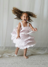 Amélie | Muslin Cotton Anglaise Dress | Seashell