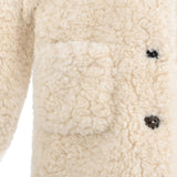 Beige Shearling Coat