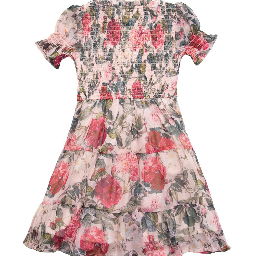 Mini Cordelia Dress in Pink Bloom