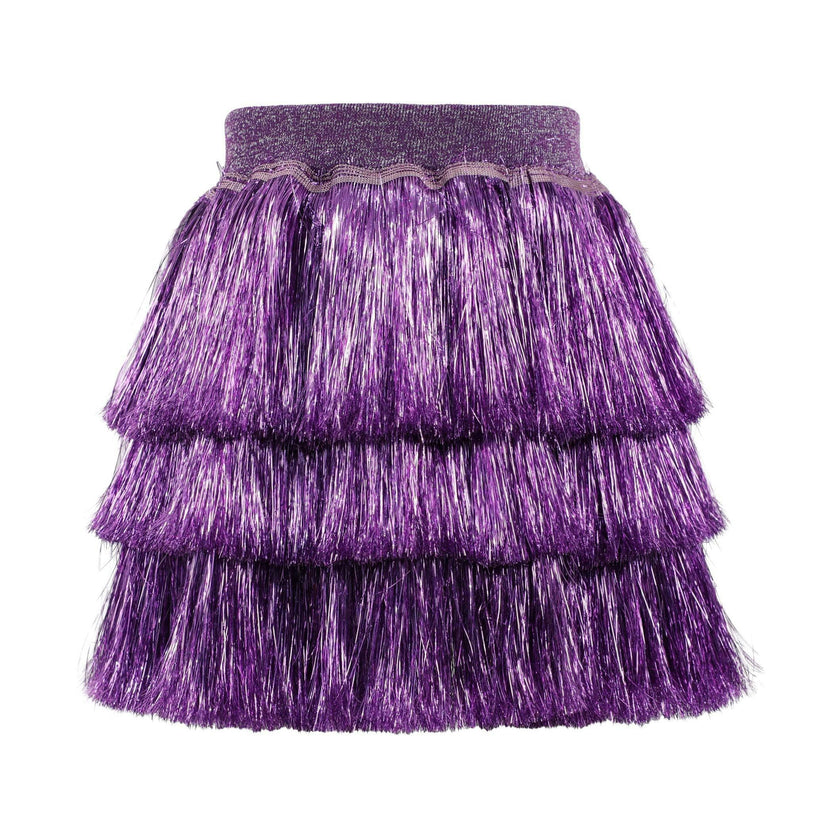 Lavender Shimmer Tinsel Party Skirt