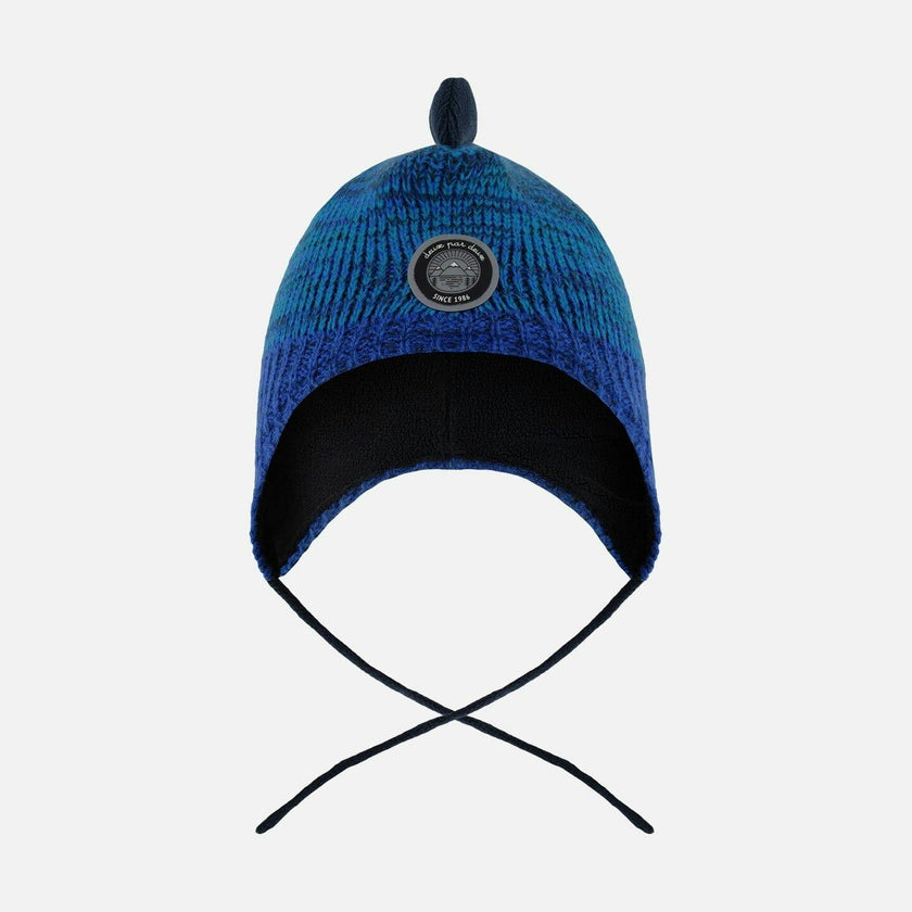 Lined Dino Peruvian Knit Winter Hat with Pompom
