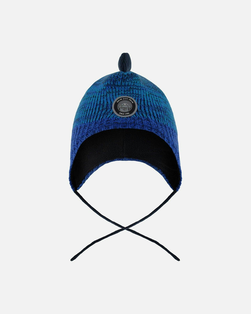 Lined Dino Peruvian Knit Winter Hat with Pompom