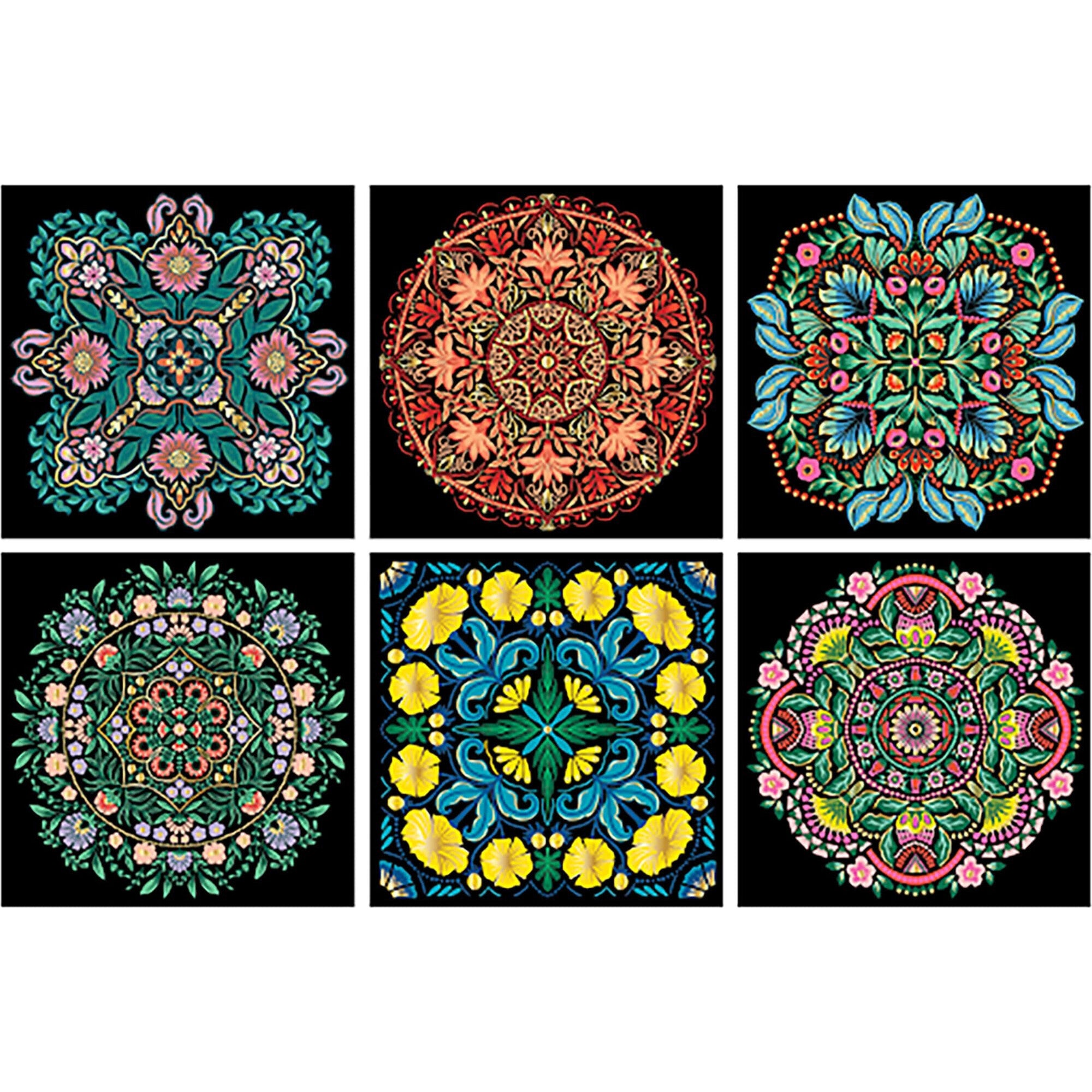 Brea Reese: Scratch Art Paper Pad - Mandala