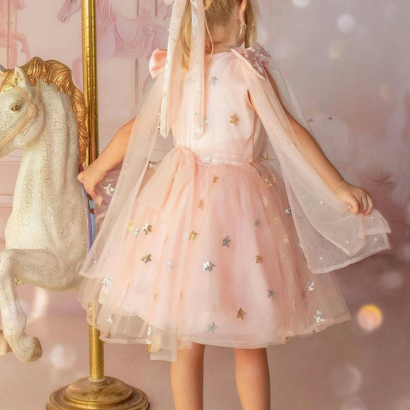 Twinkle Star Blush Pink Tulle Dress