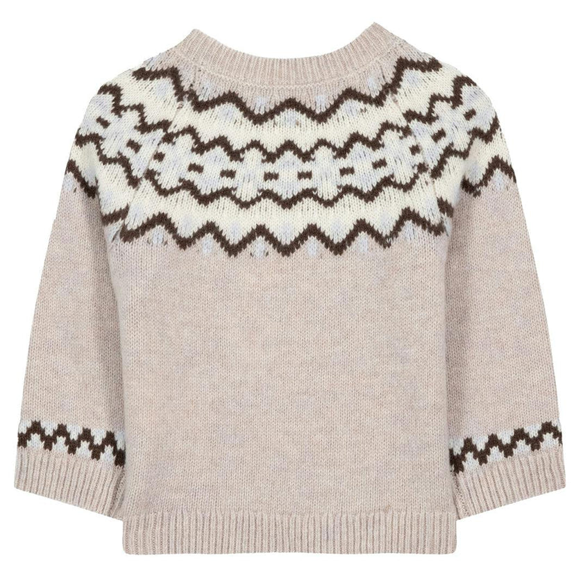 TARTINE ET CHOCOLAT Alpine Baby Sweater - Moka