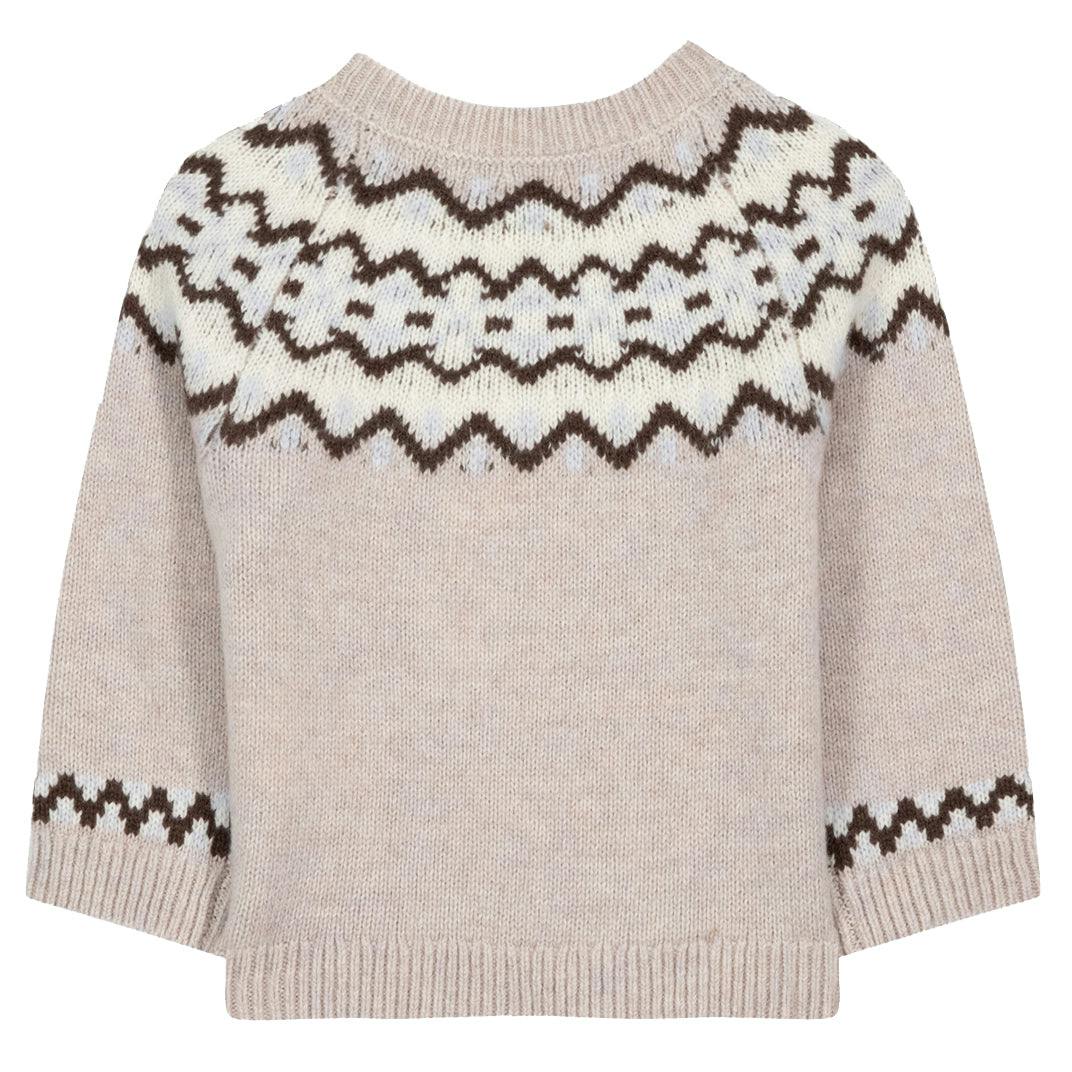 TARTINE ET CHOCOLAT Alpine Baby Sweater - Moka