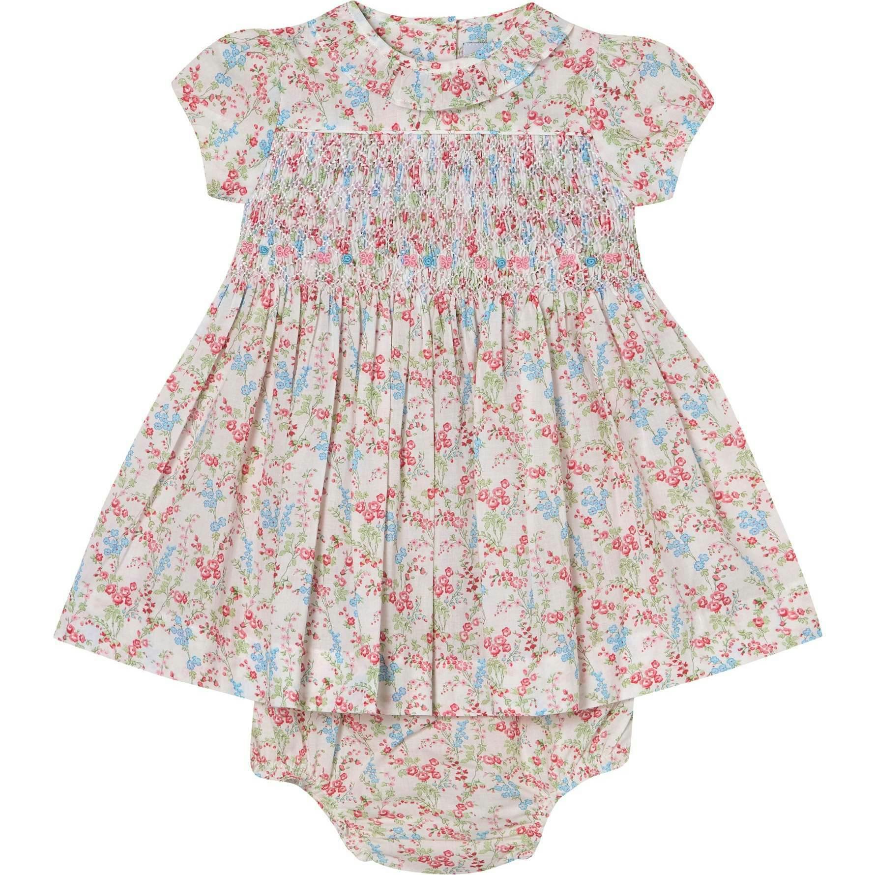 Hand-Smocked Baby Dress - Linnea