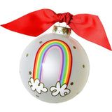 Rainbow of Hope Glass Ornament