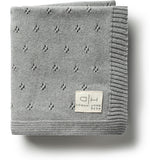 Transfer Flower Knit Baby Blanket