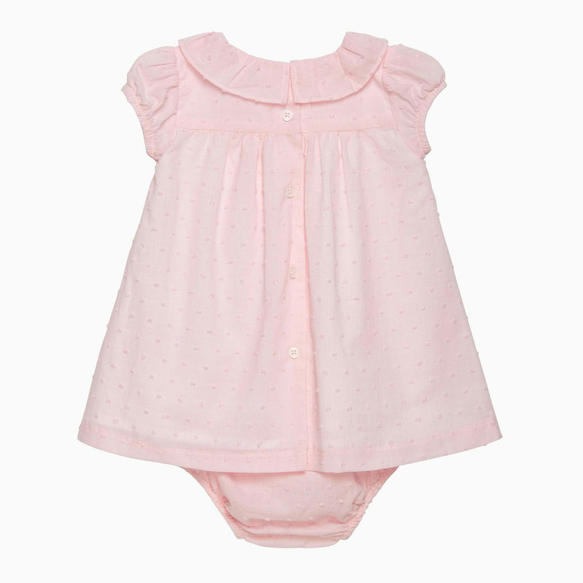 Baby My First Smocked Dress in Pale Pink Flowers