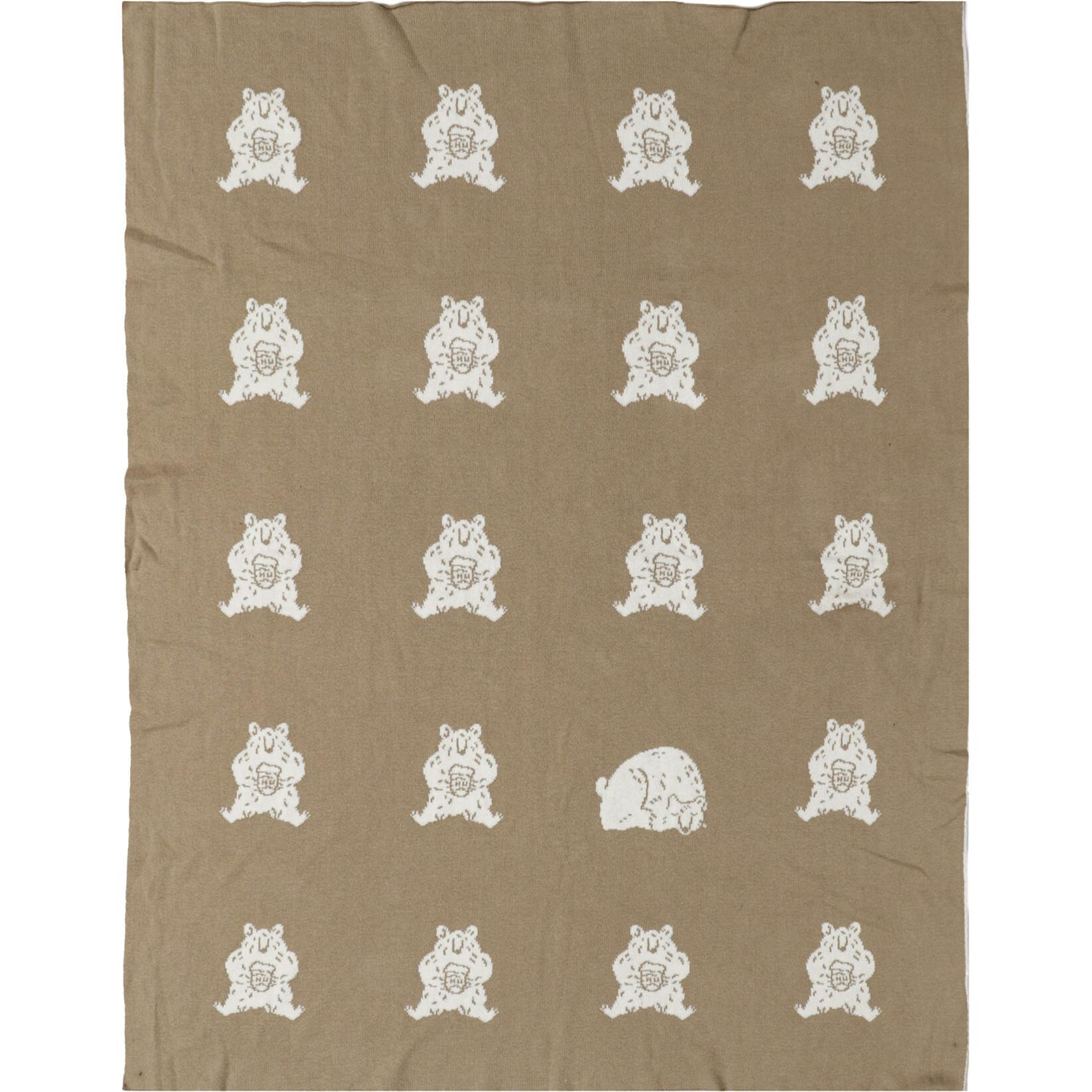 Organic Cotton Blanket, Honey Bear