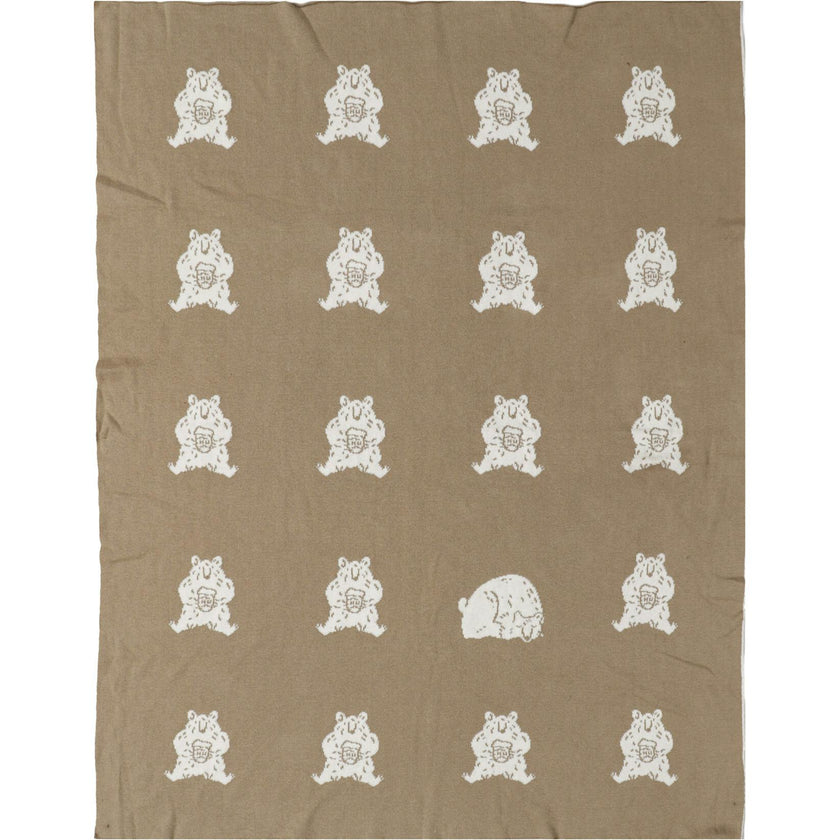 Organic Cotton Blanket, Honey Bear