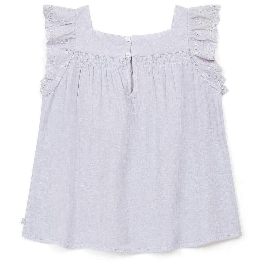 BONTON Castille Lilac Gauze Cotton Blouse
