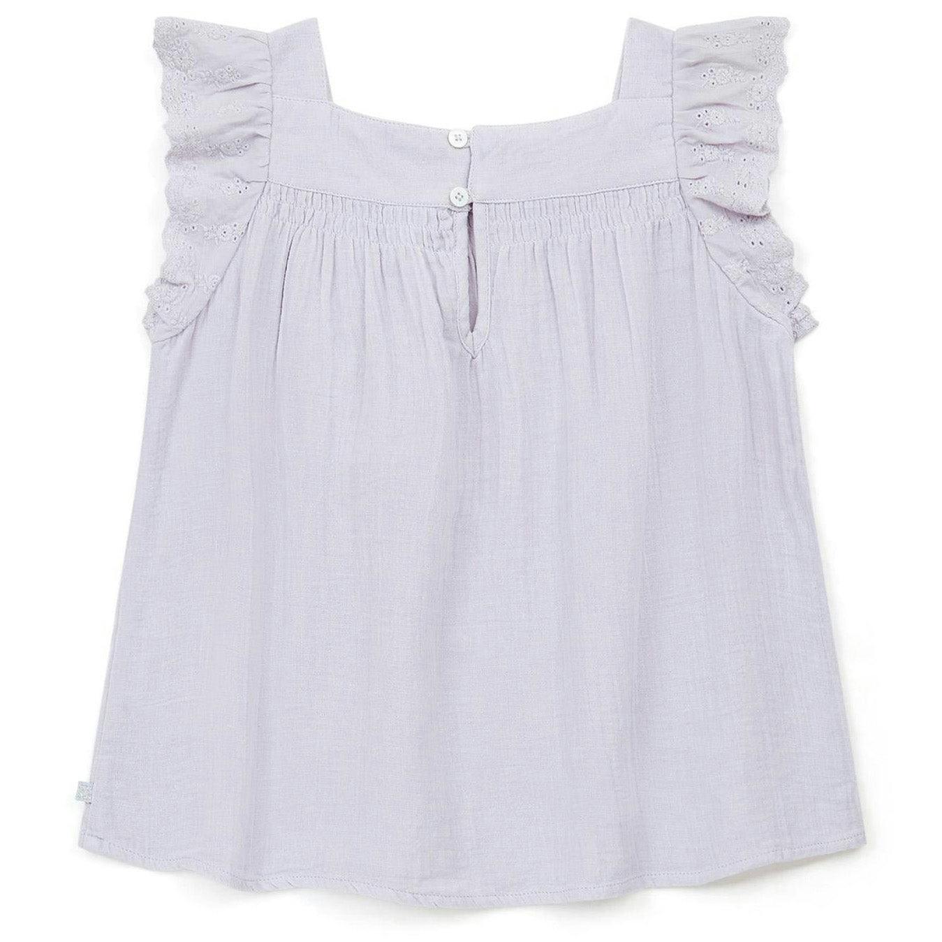 BONTON Castille Lilac Gauze Cotton Blouse