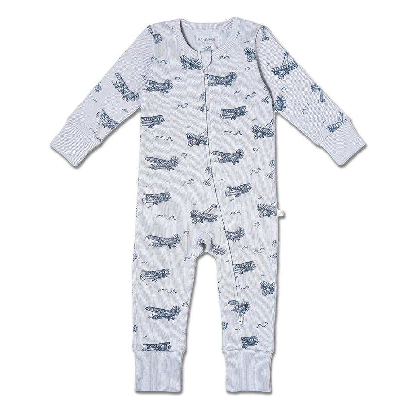 Organic 2-Way Zip Romper