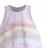 Purple Cressida Pastel Ruffle Dress