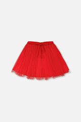 Mesh And Eyelet Skirt