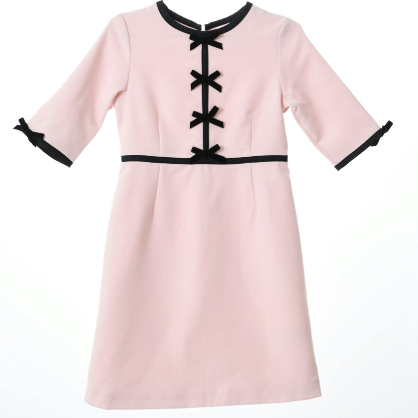 Anais bow dress (blush pink)