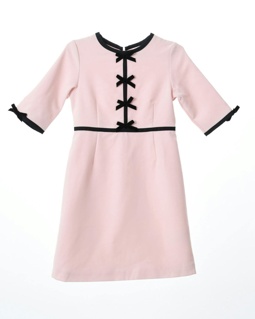Anais bow dress (blush pink)