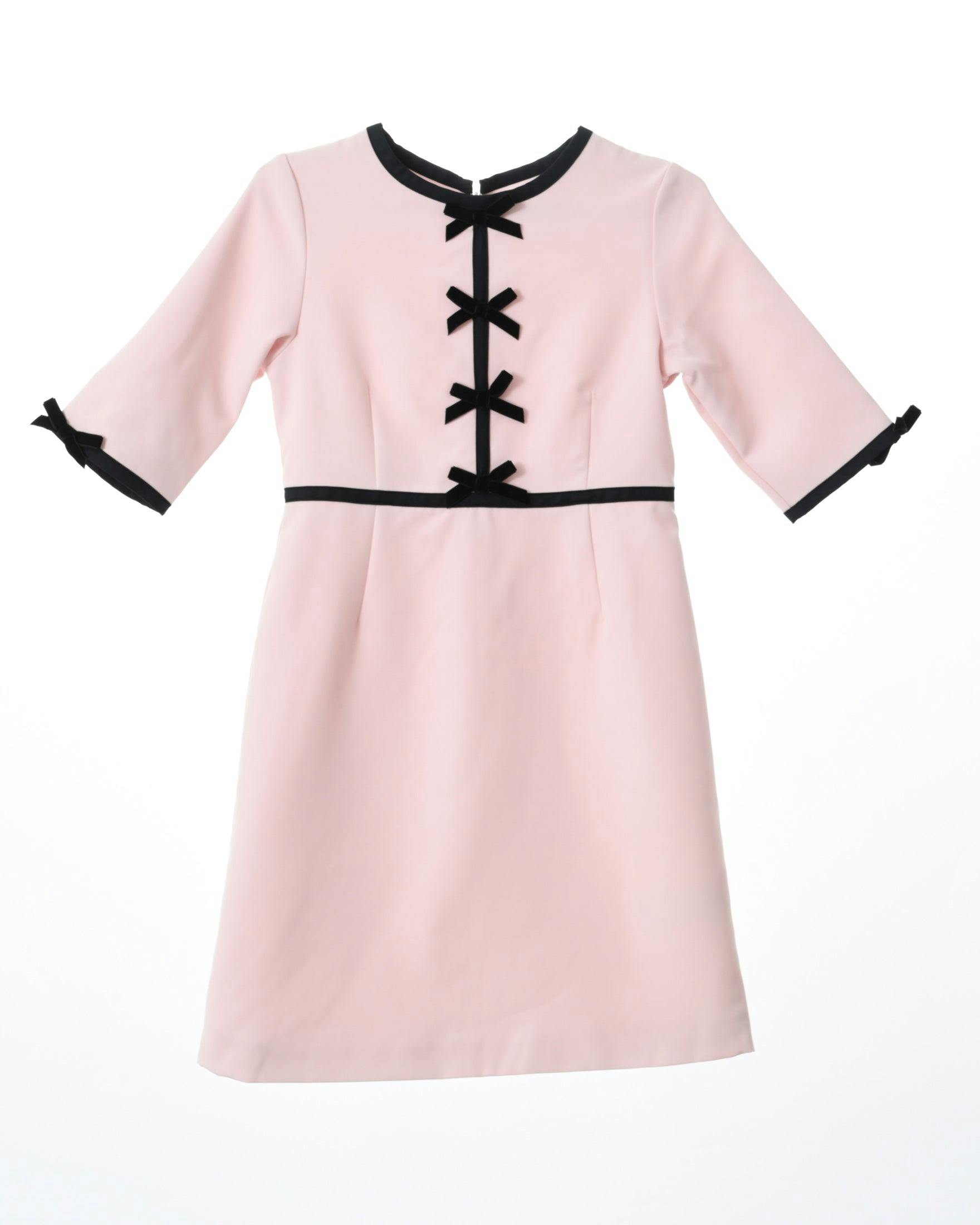Anais bow dress (blush pink)