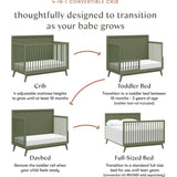 Palma 4-In-1 Convertible Crib With Toddler Bed Conversion Kit