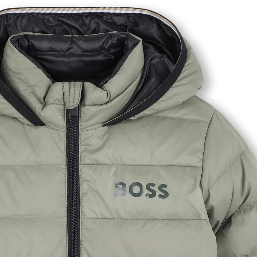 Green Reversible Puffer Jacket