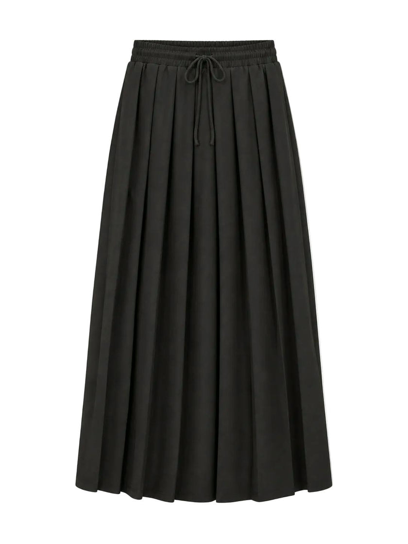 Sport Pleated Midi Skirt