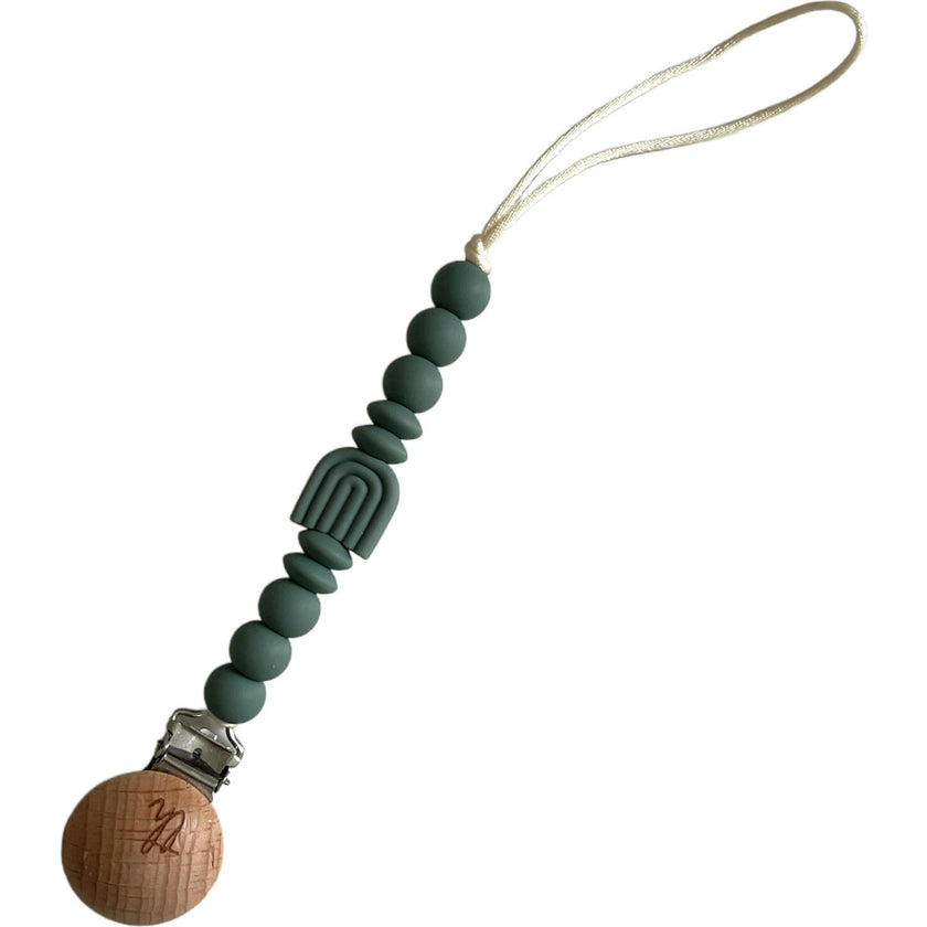Rainbow Pacifier And Toy Clip